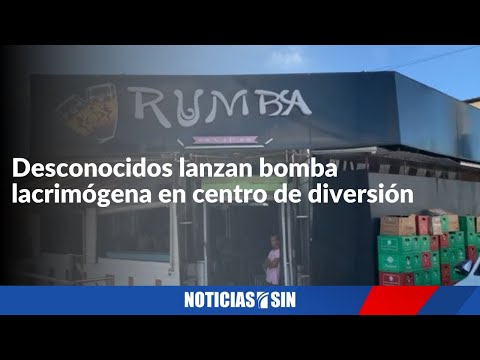 Desconocidos lanzan bomba lacrimógena en centro de diversión