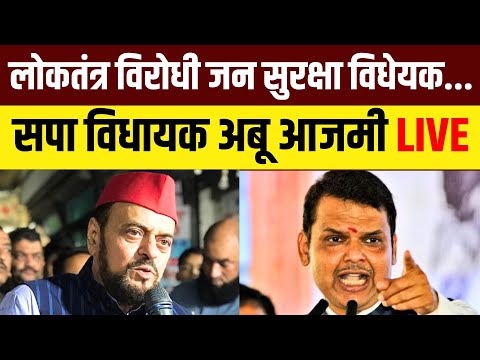 SP MLA Abu Azmi on Maharashtra Special Public Security Bill | Devendra Fadnavis | Politics