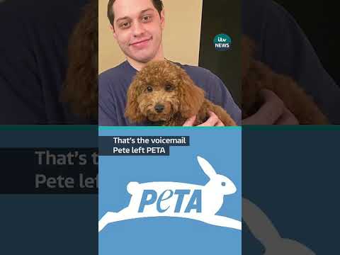 Pete Davidson’s voicemail to PETA #itvnews #peta