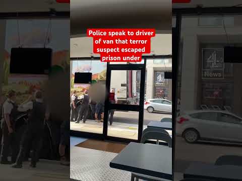 Police speak to driver of van that terror suspect escaped prison under