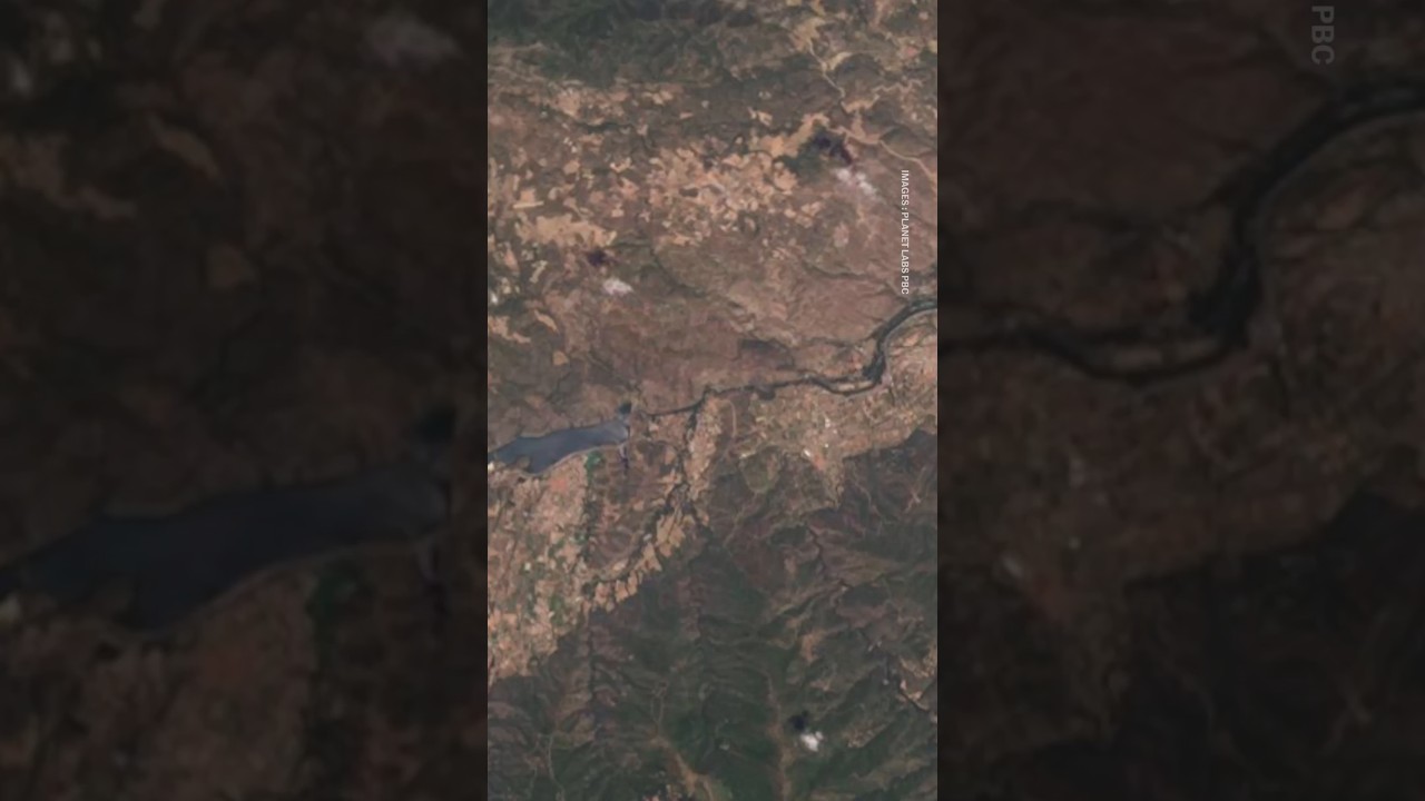 Les incendies dans le sud de la France vus du ciel