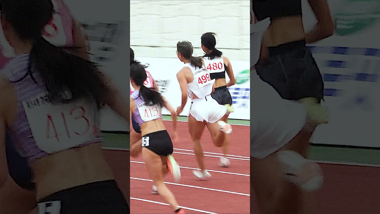 번호표 다시 붙이고 역주하는 신현진 #athletics #신현진 #trackandfield #sportstar