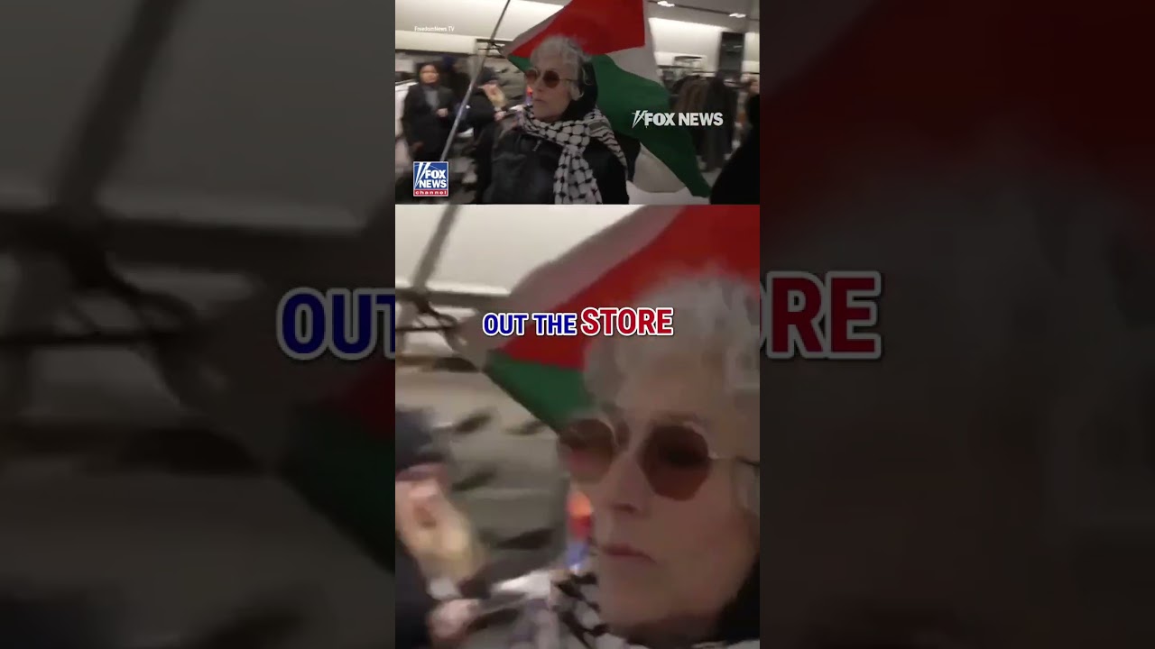 WATCH: Pro-Palestinian protesters STORM into store shouting ‘genocide’ #foxnews #news #shorts