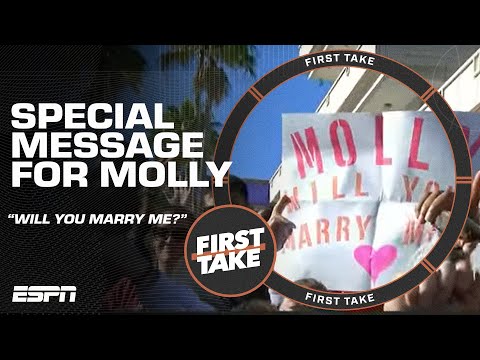 'Molly, Will You Marry Me?' ❤️ Ya never know what to expect on First Take