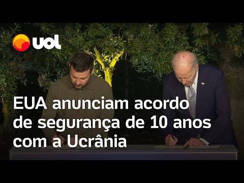 EUA anunciam acordo de segurança de 10 anos com a Ucrânia