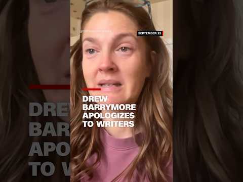 Drew Barrymore apologizes to writers