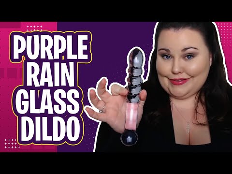 Glas Purple Rain Ribbed Glass Dildo Review | 4.8 Out of 5 Stars Glass Dildo Review