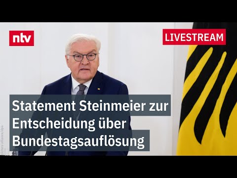 LIVE: Statement Steinmeier zur Entscheidung über Bundestagsauflösung