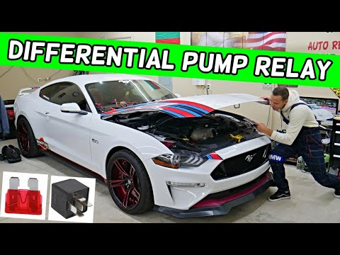 FORD MUSTANG DIFFERENTIAL OIL PUMP RELAY LOCATION REPLACEMENT 2015 2016 2017 2018 2019 2020 2021