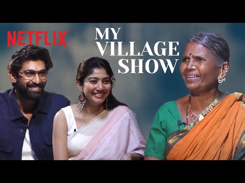 Virata Parvam actors Rana Daggubati, Sai Pallavi with My Village Show 'Gangavva'