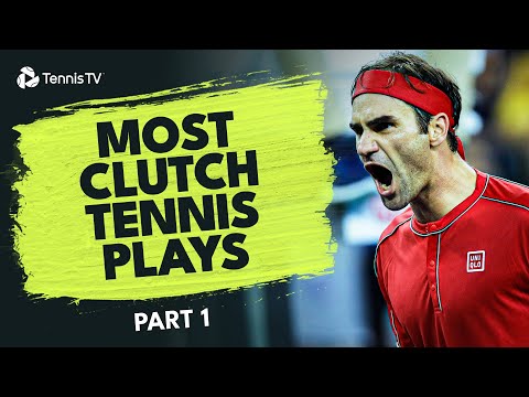 Most Clutch Tennis Plays Ever | Part 1