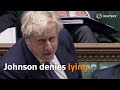 Boris Johnson denies lying about lockdown party