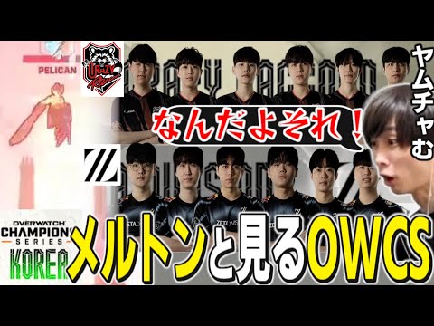 OWCSを始めて観戦してみるメルトン、試合展開が早すぎてヤムチャになる【2025/1/24】【オーバーウォッチ2/切り抜き】