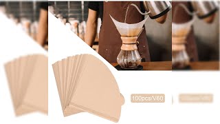 Pratinjau video produk One Two Cups Kertas Saringan Kopi Filter Paper V60 2-4 Cups 100 PCS - V02