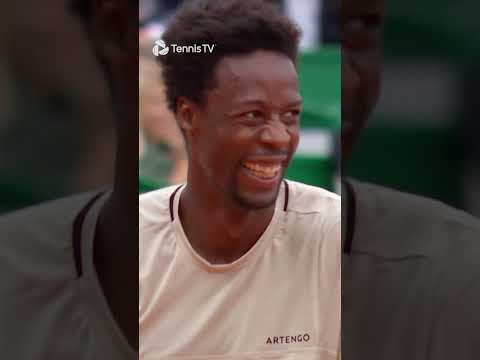 Gael Monfils LEFT-HANDED Volley!! 🤯