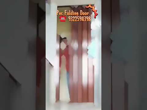 Pvc folding accordion door, partition, divider, ac insulation पीवीसी फोल्डीग तह दरवाजे 9322594398