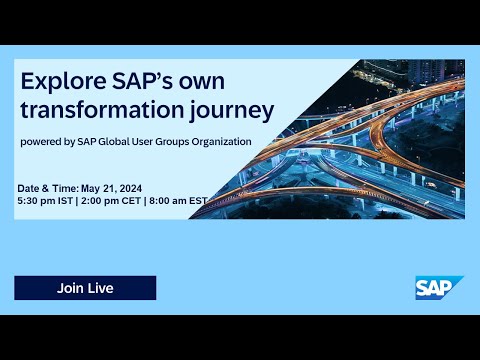 Explore SAP’s transformation I Move to Cloud ERP I 24.05.21