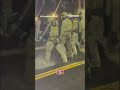 Four detained after anti-ICE protesters fiery clash with officers