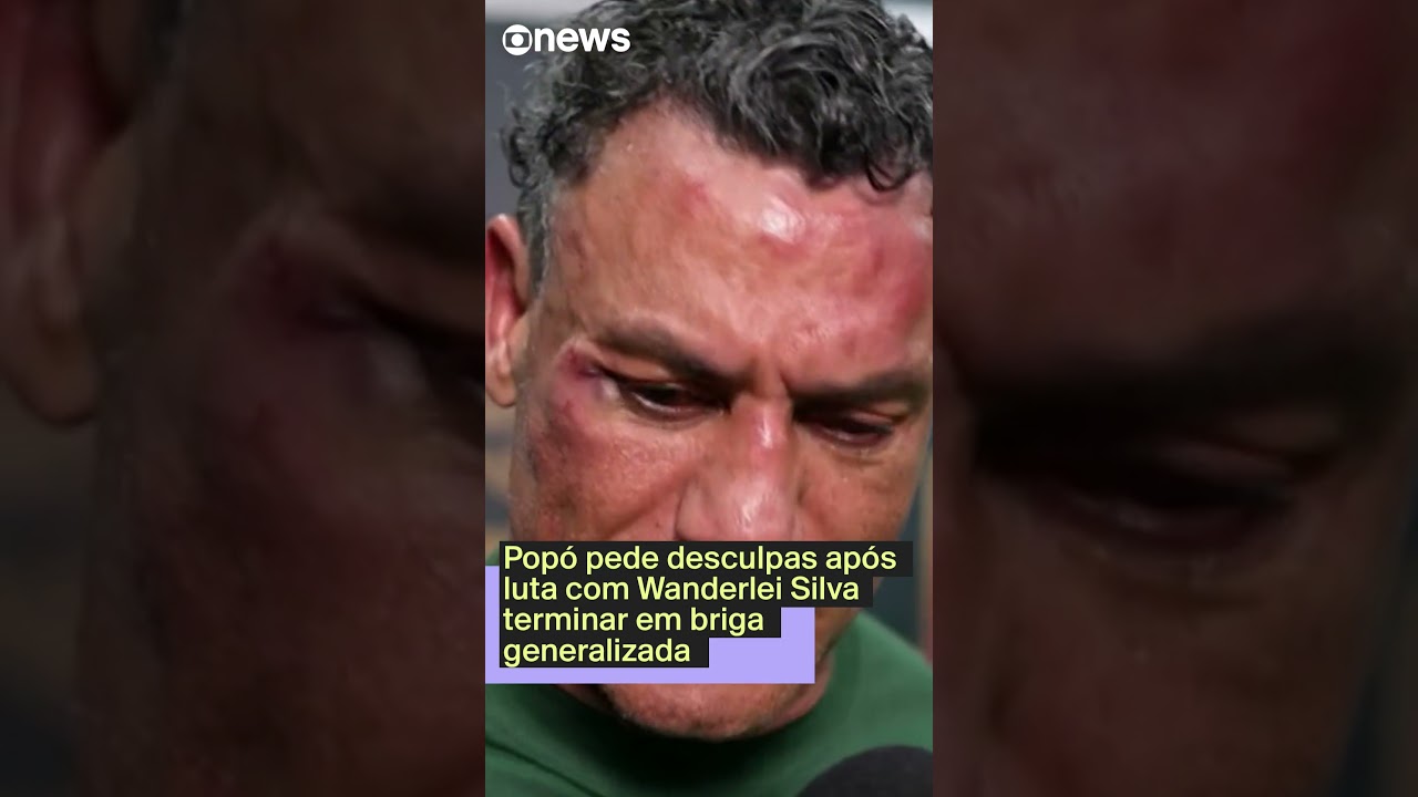 Popó pede desculpas após luta com Wanderlei Silva terminar em briga generalizada