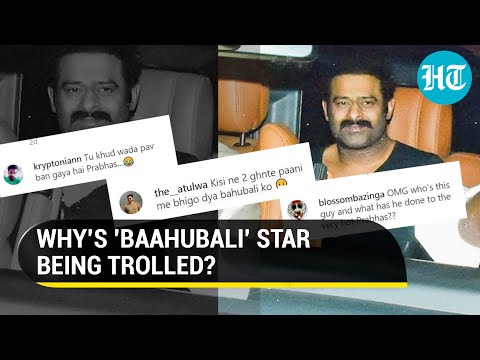 Actor Prabhas trolled on social media for gaining weight Actor Prabhas trolled on social media for gaining weight