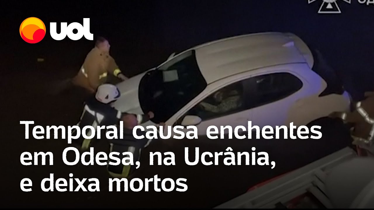 Chuva forte provoca enchentes em Odesa, na Ucrânia, e deixa mortos; veja vídeo