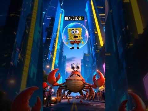 Esponja VS burbuja #bobesponja #comedia