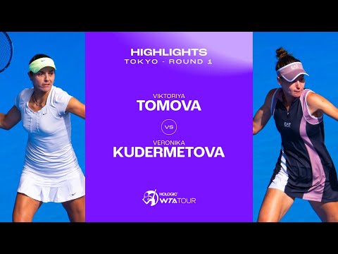 Viktoriya Tomova vs. Veronika Kudermetova | 2024 Tokyo Round 1 | WTA Match Highlights