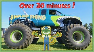 Gecko Meets a Monster Truck and More Vehicles For Children | Gecko's Real Vehicles