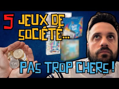 5 jeux de société PAS trop chers !