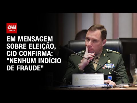 ​Em mensagem sobre eleição, Cid confirma: “Nenhum indício de fraude” | CNN PRIME TIME