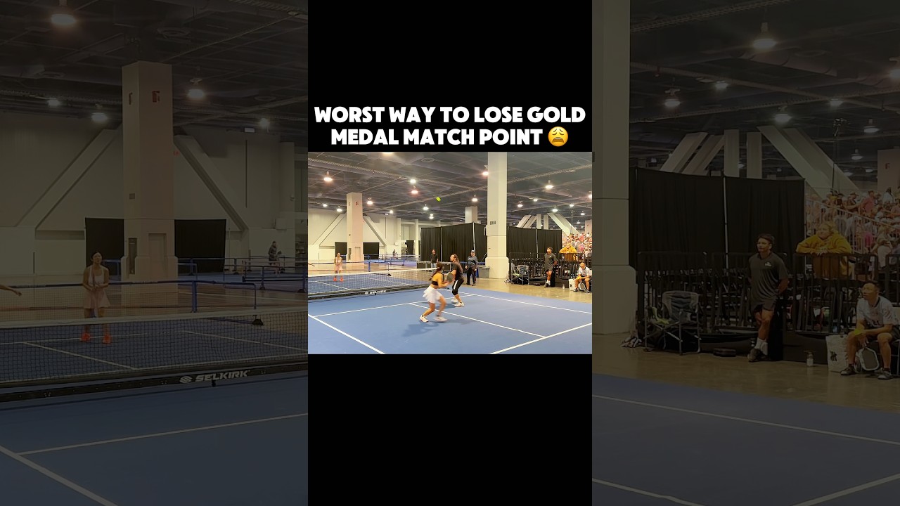Worst way to lose gold medal point in pickleball history 😩