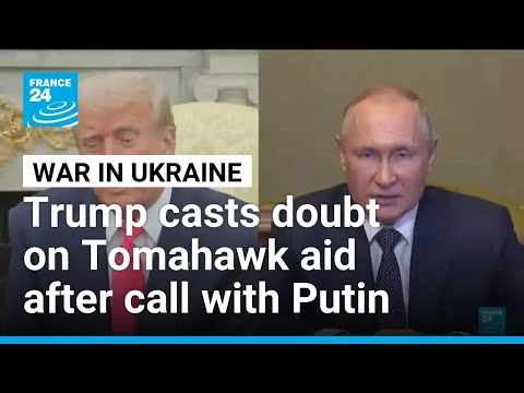 Trump says US can't 'deplete' own Tomahawk stocks, casts doubt on Ukraine aid after Putin call
