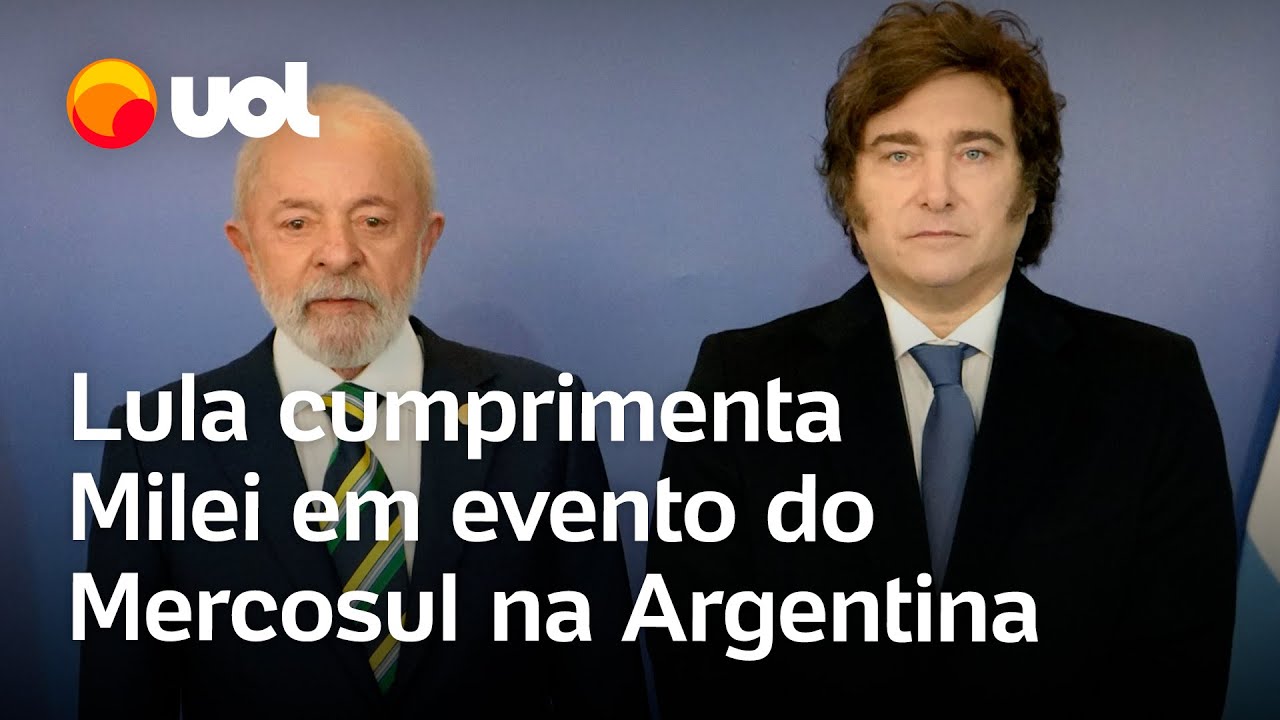 Lula cumprimenta Milei em encontro do Mercosul na Argentina veja vídeo