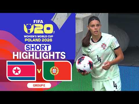 FIFA U-20 Women’s World Cup 2026 : North Korea vs Portugal (07-09-69)