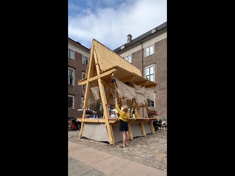 OFIS Arhitekti combines modular Living Units to create pop-up library overlooking Ljubljana