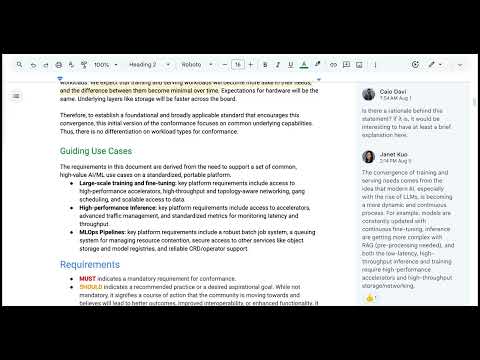 WG AI Conformance Weekly Meeting for 2025-08-07