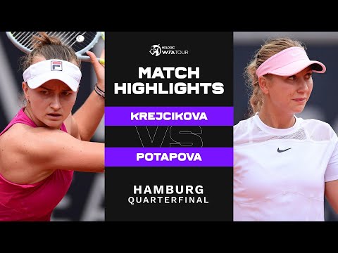 Barbora Krejcikova vs. Anastasia Potapova | 2022 Hamburg Quarterfinal | WTA Match Highlights