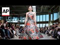 New York Fashion Week: Carolina Herrera shows bright colors in sumptuous fabrics
