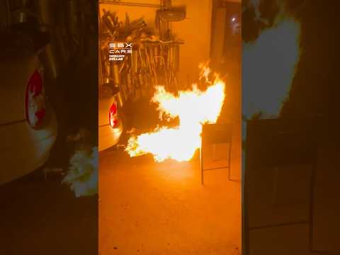 Is this car running rich? 😅 #cars #fire #exhaust