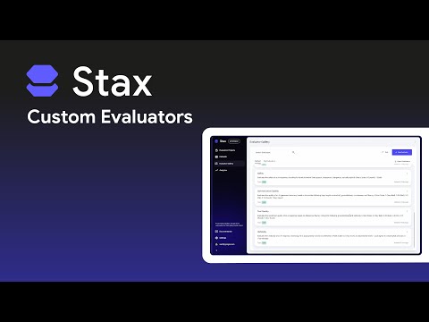 How to create custom AI evaluators in Stax