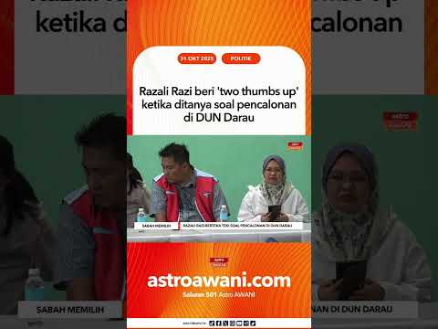 Razali Razi beri 'two thumbs up' ketika ditanya soal pencalonan di DUN Darau