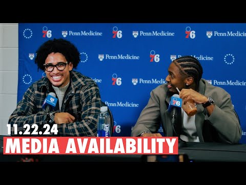 Jared McCain And Tyrese Maxey Speak To The Media Together After Win Vs ...