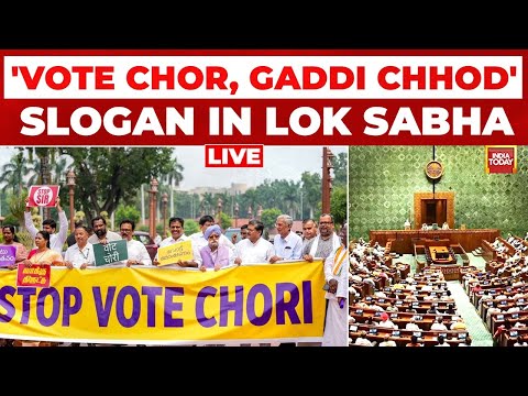 Lok Sabha LIVE: Sansad TV | 'Vote Chor, Gaddi Chhod' Slogans In Lok Sabha | Opposition Vs CEC