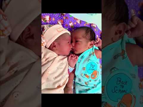 twin baby girl and boy🤱👶                #newbornbaby #youtubeshorts #nicu #cutebaby #subscribers