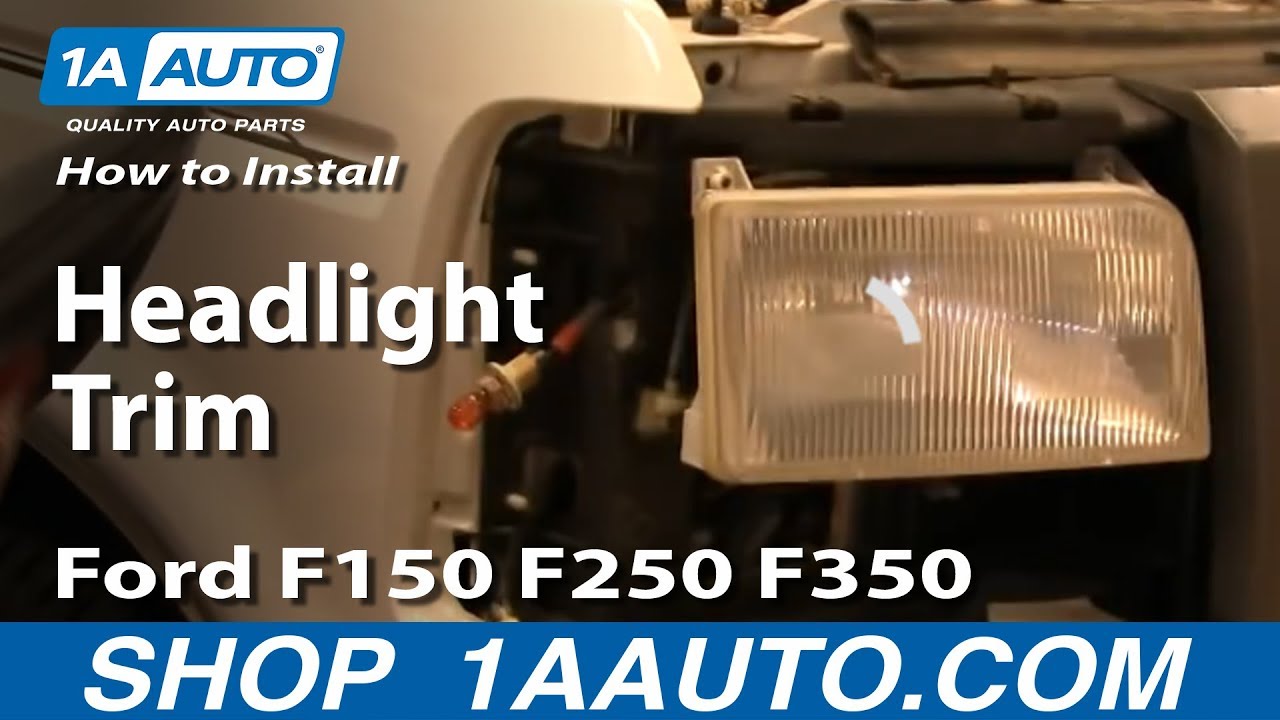 Replacement headlight molding for ford 92 f150 #2