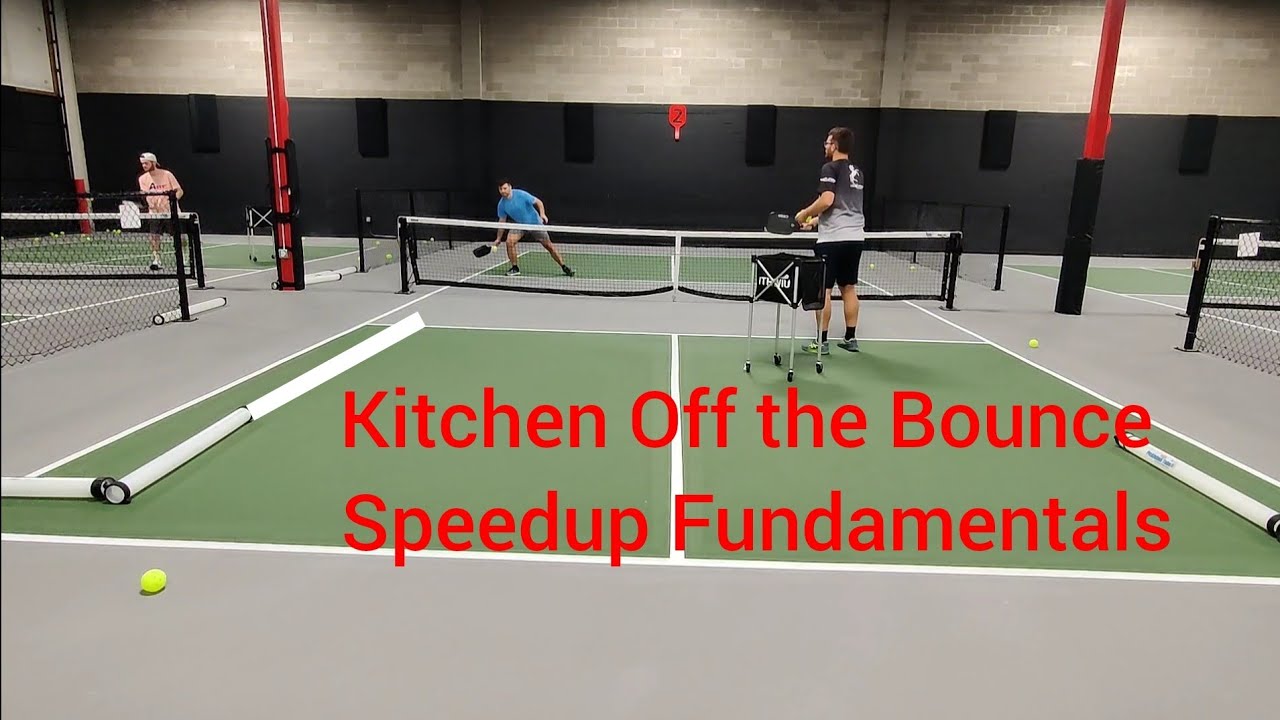 Pickleball 3.5 Off the Bounce Kitchen Speedups with a Professional 6.0