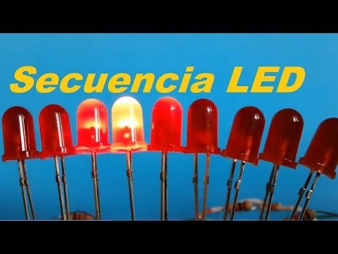 Secuencia De LEDs Con 555 Y 4017 Como Se Hace YouTube