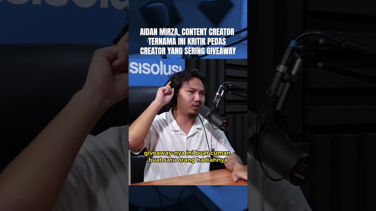 Waduuu konten giveaway dan sejenisnya dibilang gak kreatif nihhh sama Aidan Mirza 😶‍🌫️