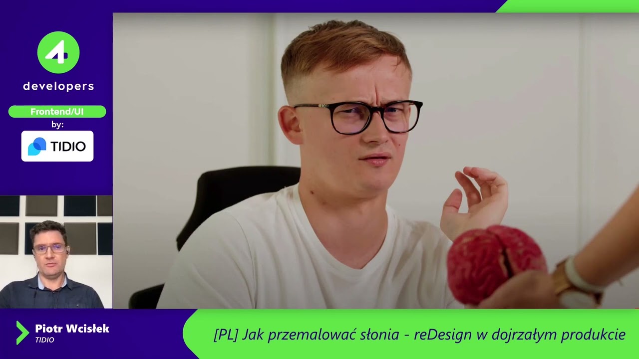 4Developers 2022: Jak przemalować słonia — redesign w dojrzałym produkcie — Piotr Wcisłek