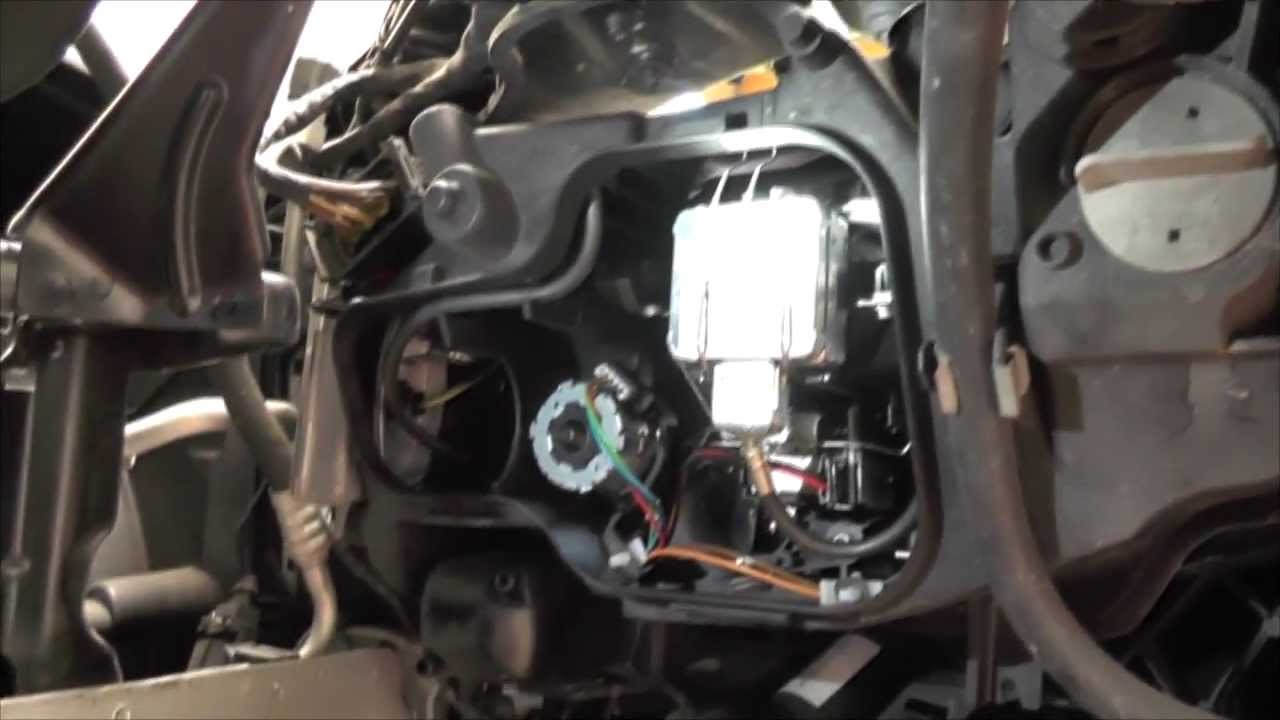 DIY Xenon Bulb Replacement for BMW E90 2007 - YouTube headlamp relay wiring diagram 